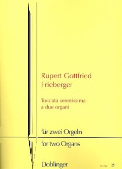 Toccata serenissima a due organi für 2 Orgeln, Spielpartitur