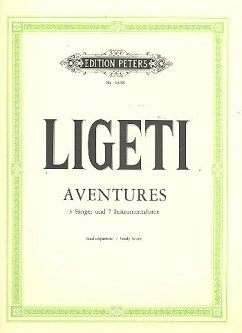 Cover Aventures für 3 Sänger und 7 Instrumentalisten Partitur