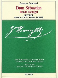 Cover Dom Sébastien Roi de Portugal Oper in 5 Akten Klavierauszug