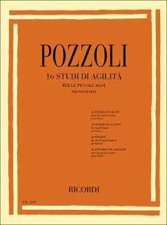 Cover 16 studi di agilita per le piccole mani per pianoforte