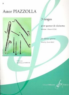 3 tangos pour 4 clarinettes partition et parties