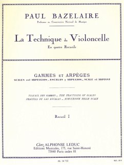Cover La technique du violoncelle en 4 recueils vol.1 Gammes et arpčges
