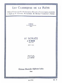 Sonate mi mineur no.5 BWV1034 pour flute et piano