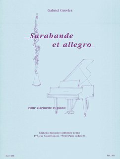 Cover Sarabande et Allegro pour clarinette et piano