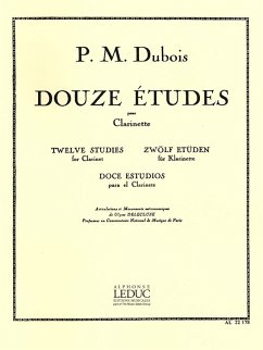 Cover 12 études pour clarinette