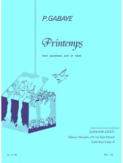 Cover Printemps pour saxophone alto et piano