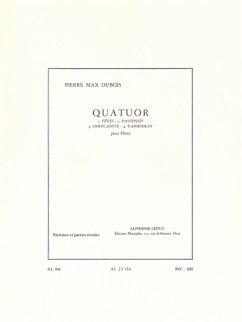 Cover Quatuor pour 4 flűtes partition et parties