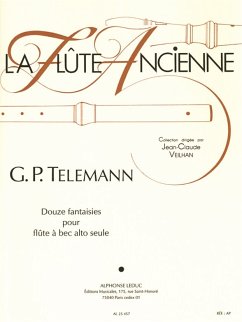 Cover 12 fantaisies pour flute a bec alto seule