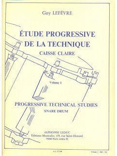 Cover LEFEVRE ETUDE PROGRESSIVE DE LA TECHNIQUE/VOLUME 1/CAISSE CLAIRE