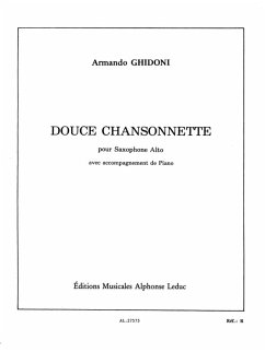 Cover GHIDONI DOUCE CHANSONNETTE SAXOPHONE MIB ET PIANO/(COLLECTION ROUGERON)