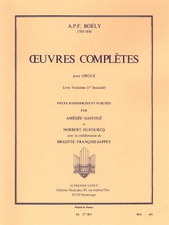 Oeuvres complčtes pour orgue vol.3 fascicule 1