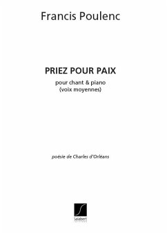 Priez pour paix pour voix moyennes et piano d'Orleans, Charles, poesie