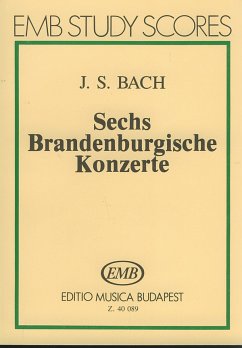 Cover 6 Brandenburgische Konzerte Studienpartitur
