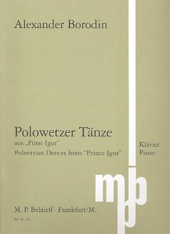 Cover Polowetzer Tänze aus Fürst Igor für Klavier