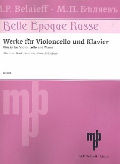 Cover Belle epoque russe für Violoncello und Klavier