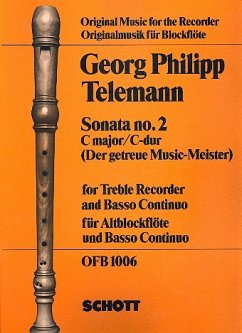 Cover Sonate C-Dur Nr.2 für Altblockflöte und Klavier