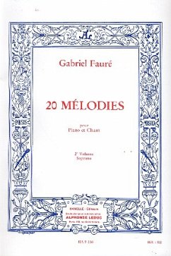 Cover 20 mélodies vol.2 pour soprano et piano