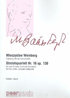 Cover Streichquartett Nr.16 op.130 Partitur