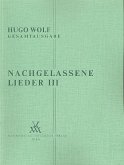 Nachgelassene Lieder Band 3 für Gesang und Klavier