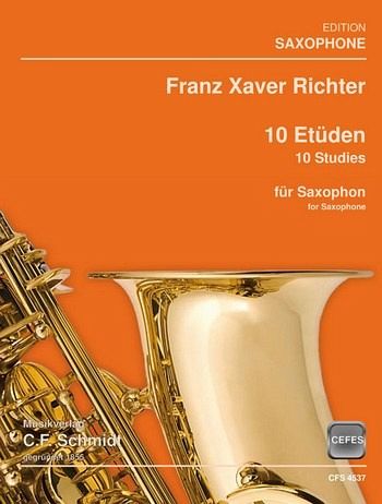 Franz Xaver Richter 10 Etüden Saxophon Spielpartitur