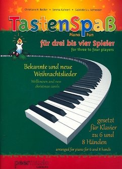 Cover Tastenspaß Weihnachten (+CD): für Klavier zu 6-8 Händen Partitur und Stimmen