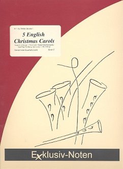 Cover 5 English Christmas Carols für 4 Saxophone (S(A)ATBar) Partitur und Stimmen