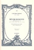 6 Quintetti op.56 für Klavier und Streichquartett 4 Streicherstimmen