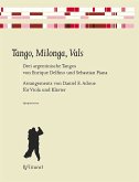 Tango, Milonga, Vals für Viola und Klavier 2 Partituren