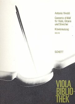Cover Konzert d-Moll RV540 für Viola, Gitarre und Streicher für Viola und Klavier