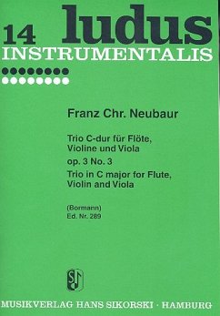 Cover Trio C-Dur op.3,3: für Flöte, Violine und Viola Stimmen