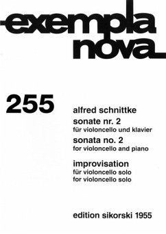 Cover Sonate Nr.2 (Violoncello und Klavier) und Improvisation (Violoncello solo)