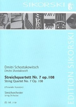 Cover Streichquartett Nr.7 op.108 für Streichorchester Partitur
