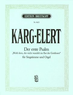 Cover Wohl dem der nicht wandelt im Rat der Gottlosen für hohe Stimme und Orgel Der erste Psalm