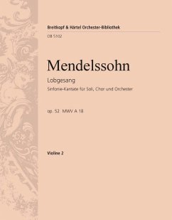 Sinfonie Nr.2 op.52 für Soli, gem Chor, Orchester und Orgel Violine 2