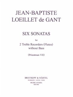 Cover 6 Sonatas for 2 alto recorders without bass score