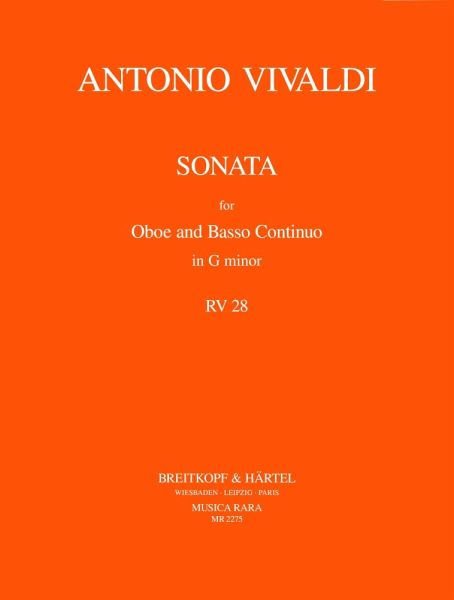 Sonata g minor RV28 for oboe and bc Sonata g minor RV28 for oboe and bc