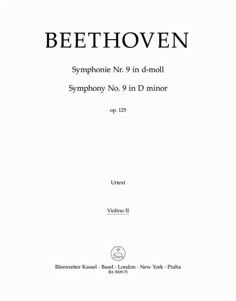 Sinfonie d-Moll Nr.9 für Orchester Violine 2