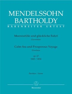 Cover Meeresstille und glückliche Fahrt op.27 für Orchester Partitur