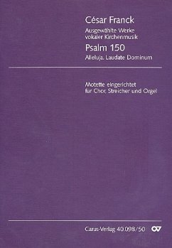 Psalm 150 für gem Chor, Streicher und Orgel Partitur (dt/lat)