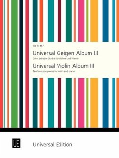 Cover Universal Geigenalbum Band 3 für Violine und Klavier