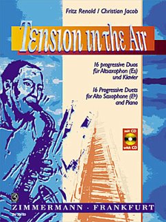 Cover Tension in the air (+CD) 16 duos für Altsax in Es und Klavier