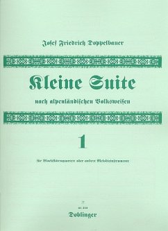 Cover Kleine Suite nach Alpenländischen Volksweisen für 4 Blockflöten (SATB) Partitur