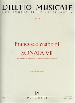Cover Sonate Nr.7 für Blockflöte und Bc