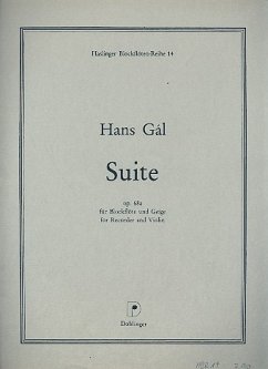 Suite op.68a für Blockflöte und Violine