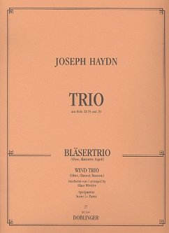 Cover Trio Hob.XI:25 und Hob.XI:29 für Oboe, Klarinette und Fagott Spielpartitur