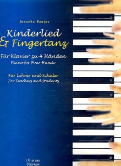 Cover Kinderlied und Fingertanz für Klavier zu 4 Händen