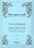 Beatus Author saeculi für Sopran, Alt, gem Chor, 2 Trompeten (Hrn), Streicher und Orgel, Partitur