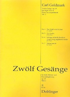 12 Gesänge op.18 Band 2 für hohe Stimme und Klavier