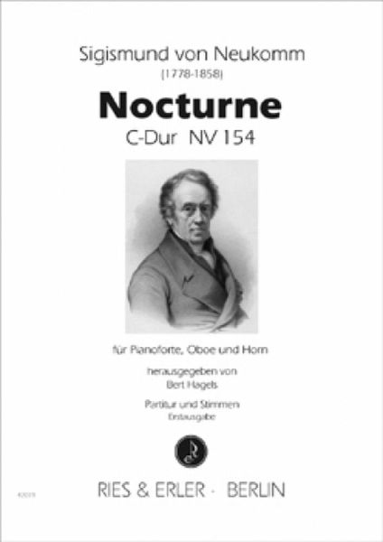 Nocturne C-Dur NV154 für Oboe, Horn und Klavier Stimmen