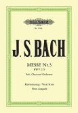 Messe g-moll Nr.3 BWV235 für Soli, Chor und Orchester Klavierauszug (la)